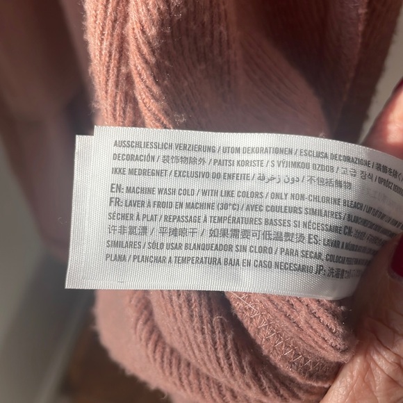 Abercrombie & Fitch Soft A&F Cozy Small Dusty Rose Long Duster Cardig… - Picture 8 of 8